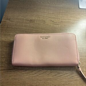 Kate Spade Blush Pink Zip-Around Wallet